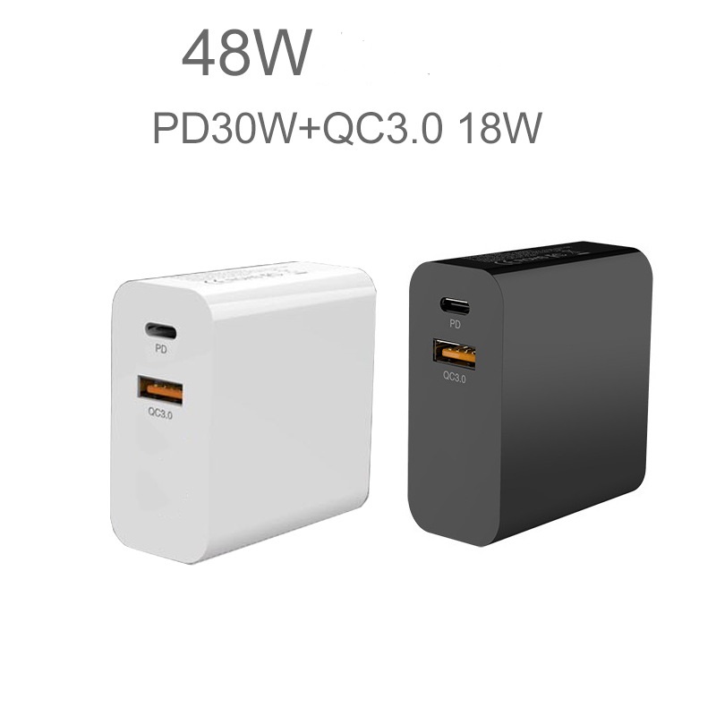 48W multi-port PD30W mobile phone fast charge charger type-c